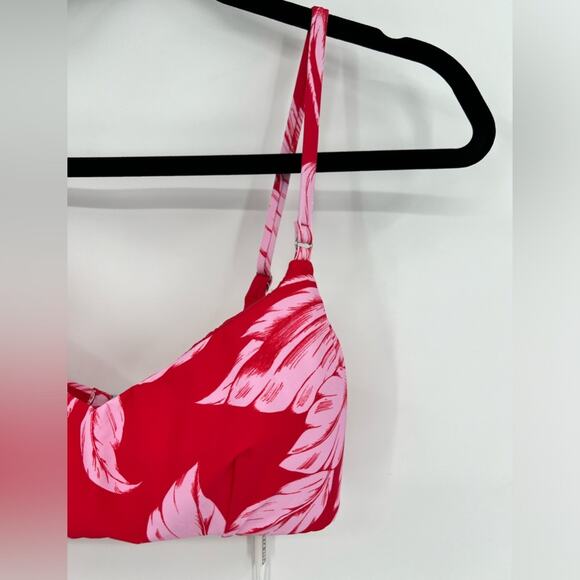 🆕 NWT Seafolly Fleur De Bloom Bralette Bikini Top Chili Red Floral Tropical 4 - Picture 8 of 15